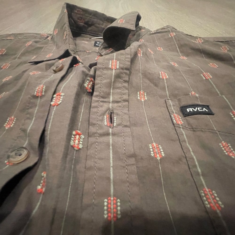 RVCA MENS BUTTON UP
